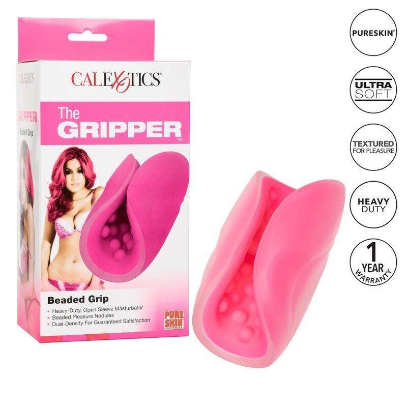 CALEXOTICS – BEADED GRIP MASTURBADOR TEXTURADO