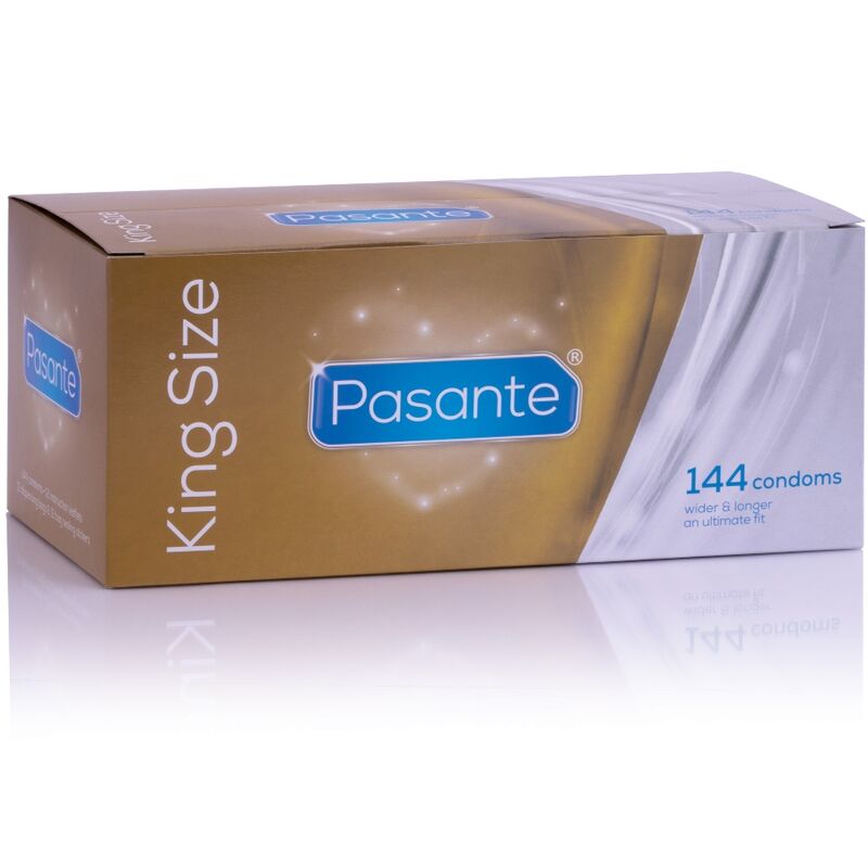 PASANTE – PRESERVATIVOS KING MS LARGOS Y ANCHOS CAJA 144 UNIDADES