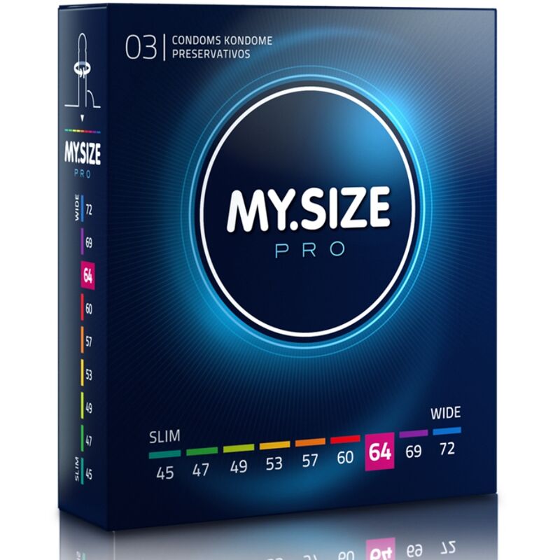 MY SIZE – PRO PRESERVATIVOS 64 MM 3 UNIDADES