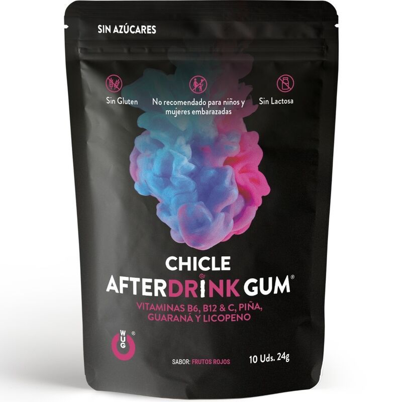 WUG GUM – AFTER DRINK CHICLE RESACA 10 UNIDADES