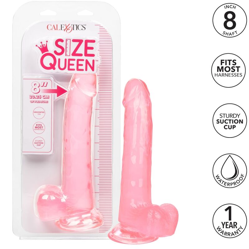 CALEXOTICS – SIZE QUEEN DILDO ROSA 20.3 CM