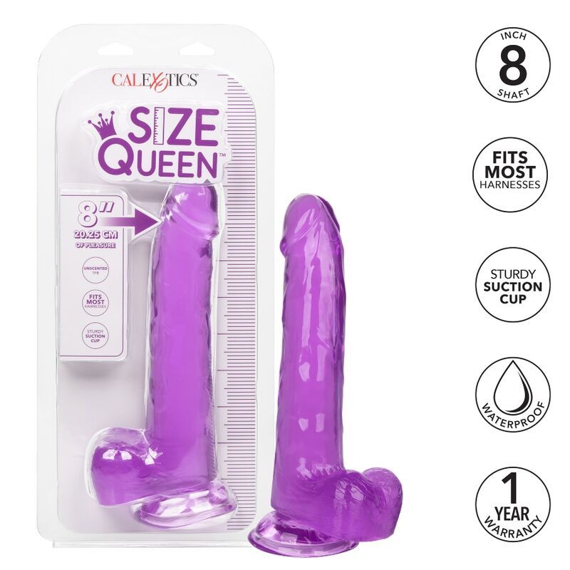 CALEXOTICS – SIZE QUEEN DILDO LILA 20.3 CM