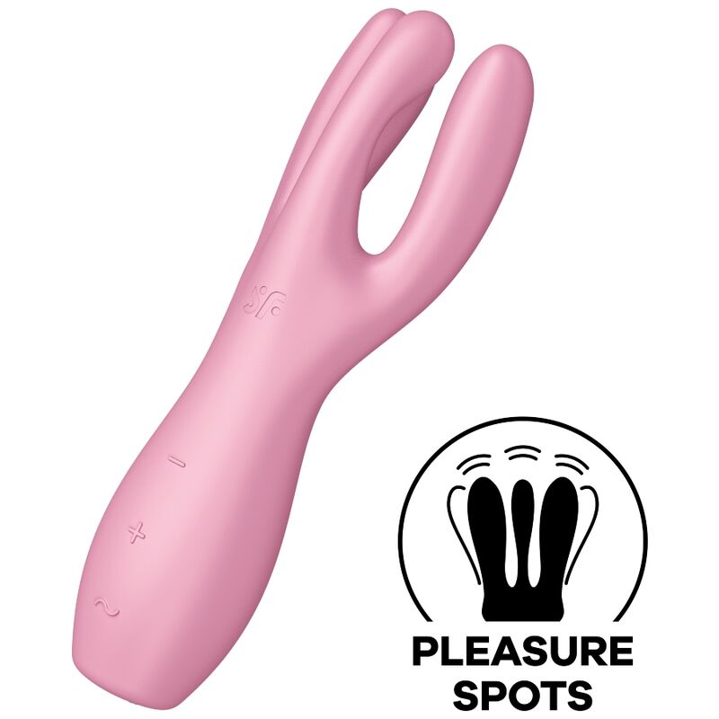 SATISFYER – THREESOME 3 VIBRADOR ROSA