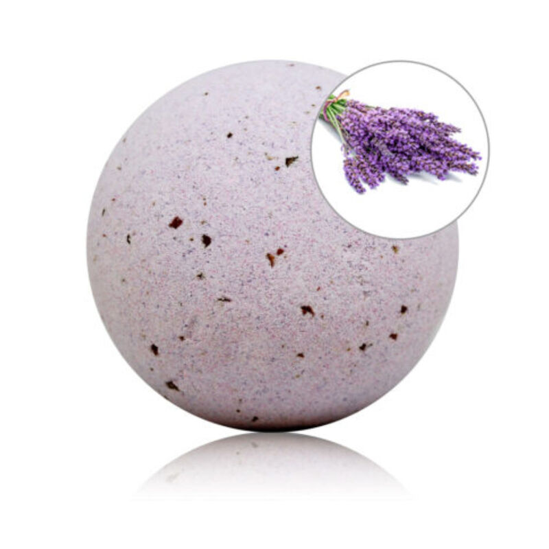 TALOKA – BOMBA DE BAÑO CON AROMA LAVANDA Y PÉTALOS DE ROSA