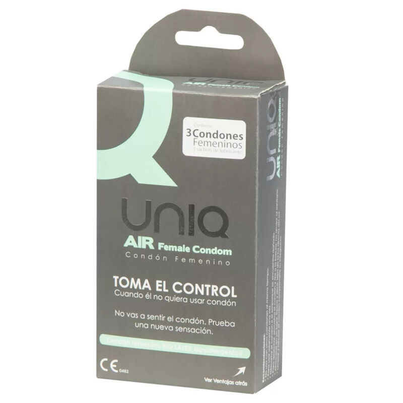 UNIQ – AIR PRESERVATIVO FEMENINO SIN LATEX 3 UNIDADES