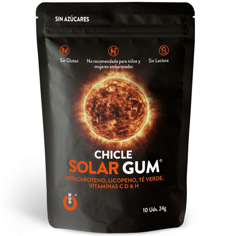 WUG GUM – SOLAR CHICLE BRONCEADO 10 UNIDADES