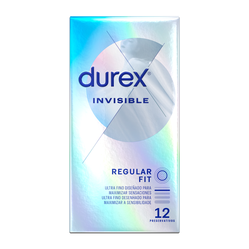 DUREX – INVISIBLE EXTRA FINO 12 UNIDADES