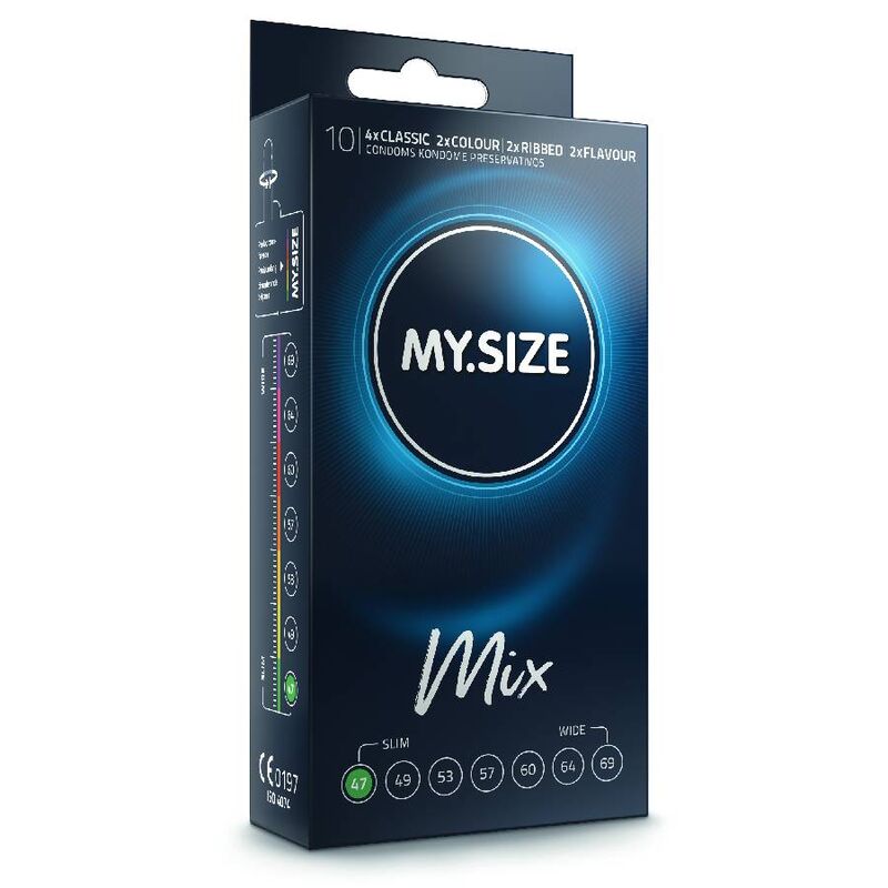 MY SIZE – MIX PRESERVATIVOS 47 MM 10 UNIDADES