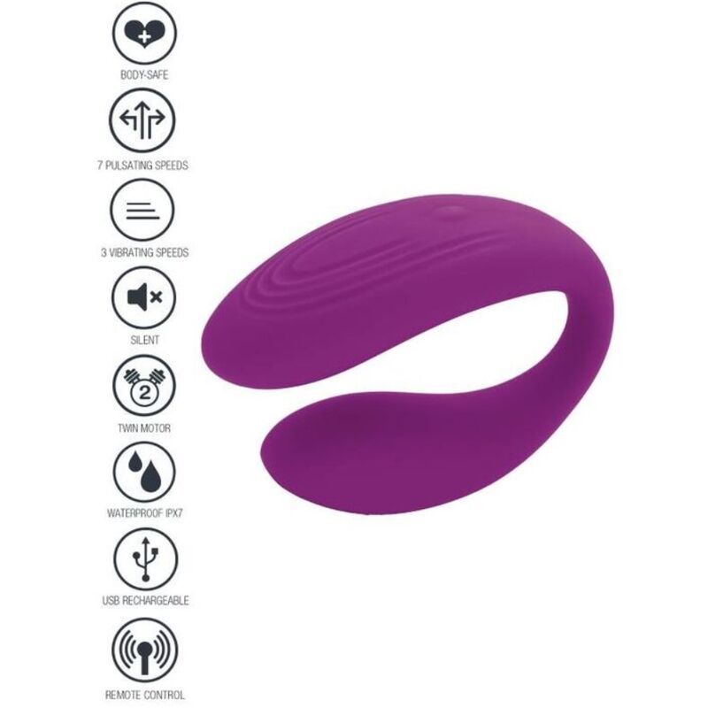 XOCOON – BOUND LOVE VIBRADOR PARA PAREJAS MORADO