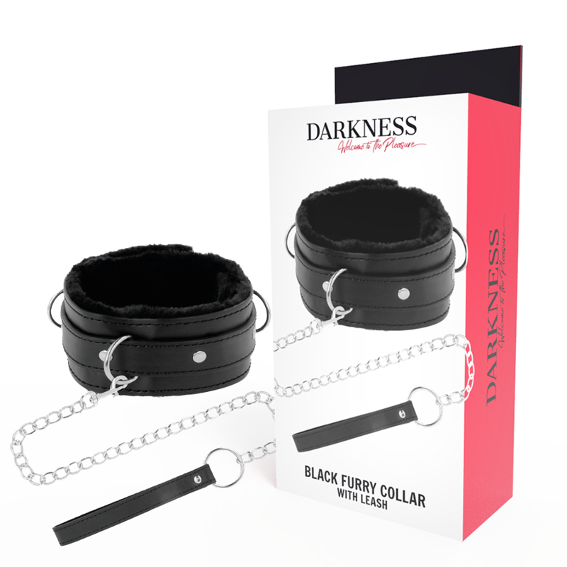 DARKNESS – COLLAR CONFORTABLE DE POSTURA CON CADENA LEATHER