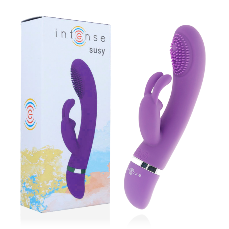 INTENSE – SUSY VIBRADOR OSCILANTE SILICON RABBIT LILA