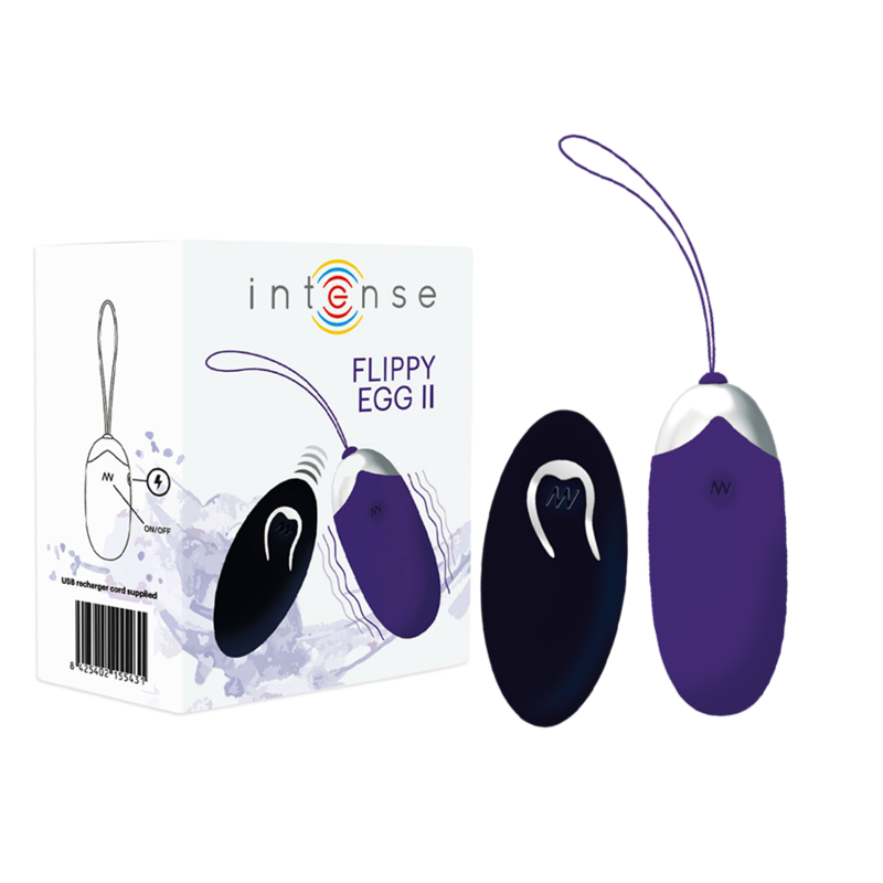 INTENSE – FLIPPY II HUEVO RECARGABLE REMOTO LILA