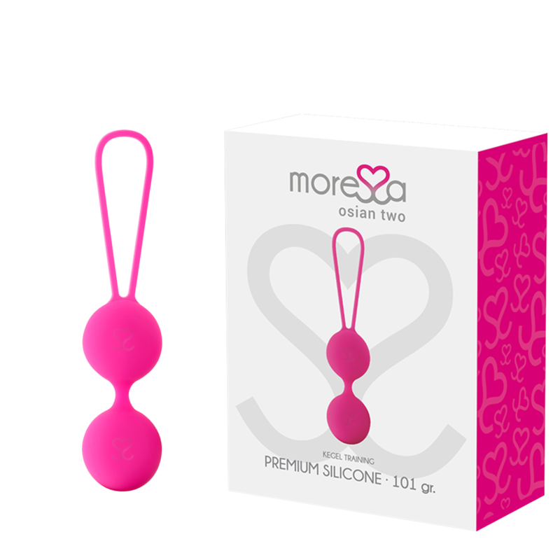 MORESSA – OSIAN TWO ENTRENAMIENTO SUELO PELVICO 101gr PREMIUM SILICONA ROSA