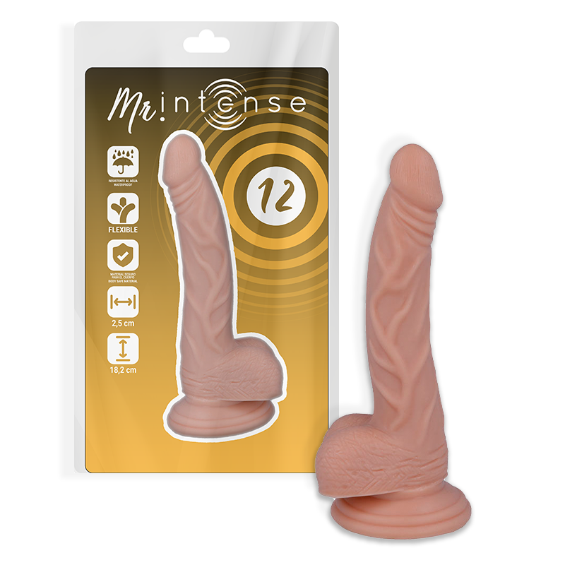 MR INTENSE – 12 PENE REALISTICO 18.2 CM -O- 2.5 CM