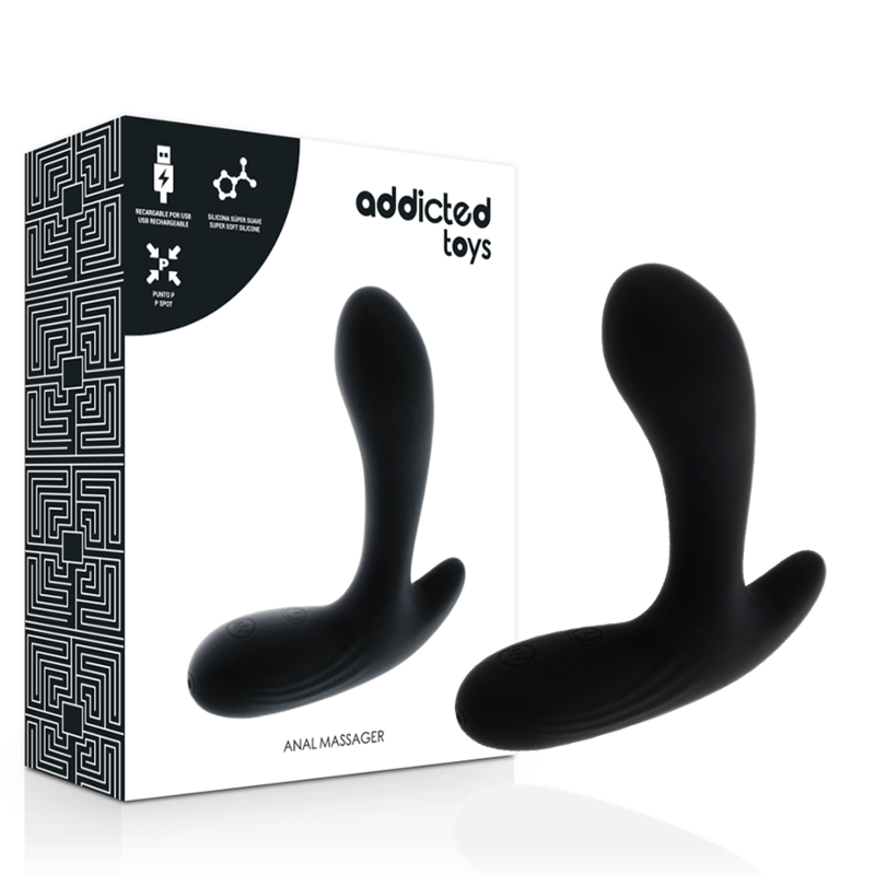 ADDICTED TOYS – ANAL MASSAGER BLACK VIBRATION