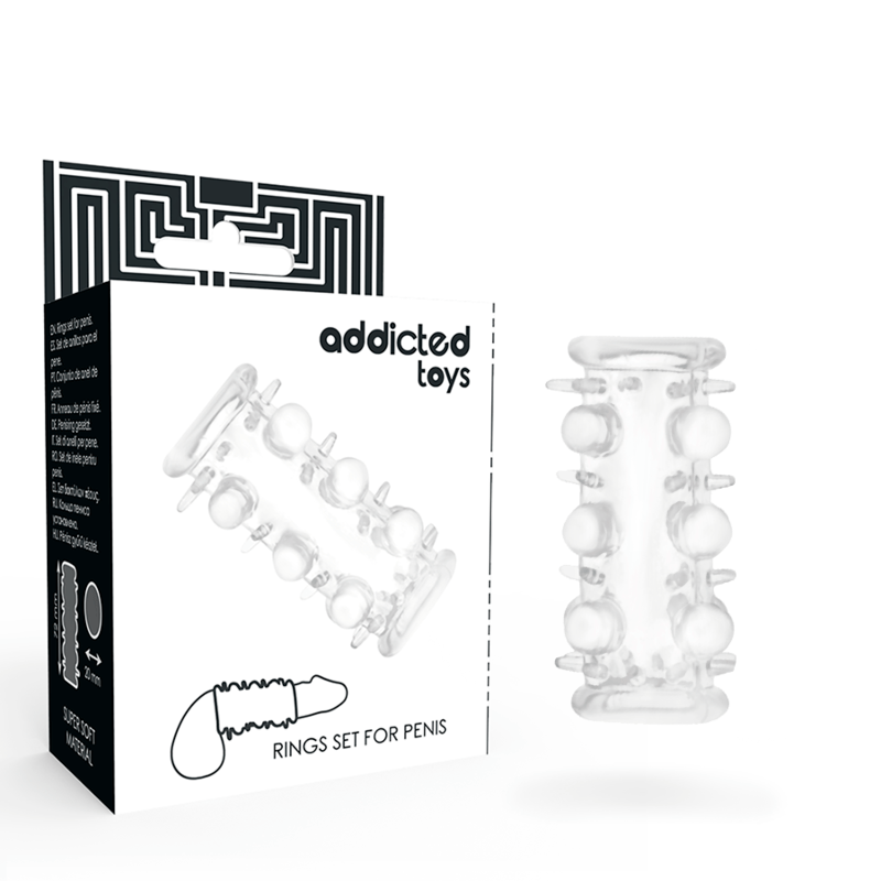 ADDICTED TOYS – FUNDA PENE CLEAR