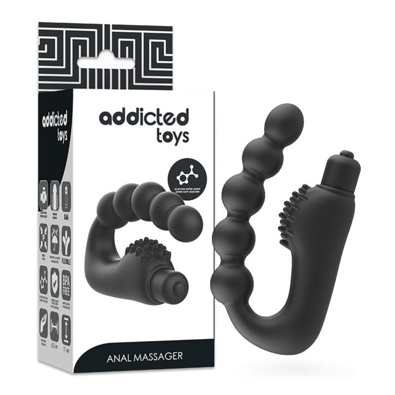 ADDICTED TOYS – MASAJEADOR ANAL PROSTATICO CON VIBRACIÓN