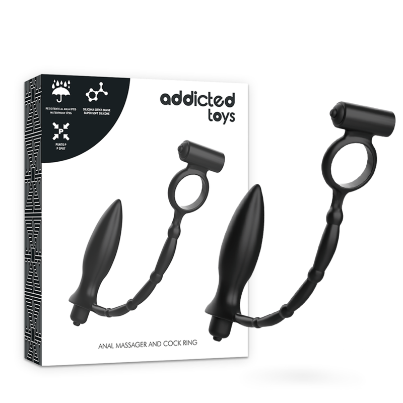 ADDICTED TOYS – PLUG ANAL CON ANILLO VIBRADOR