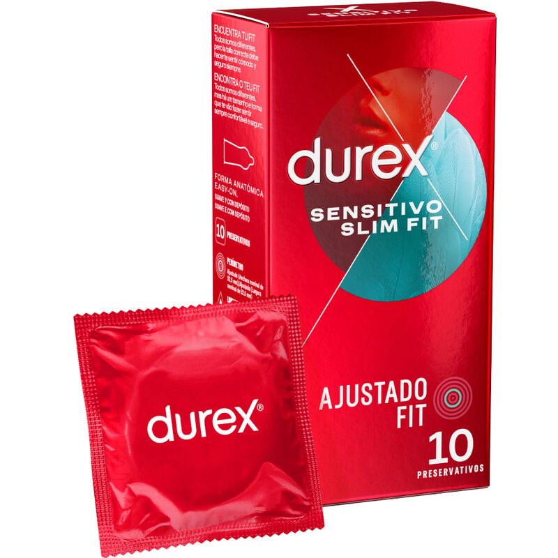 DUREX – SENSITIVO SLIM FIT 10 UNIDADES