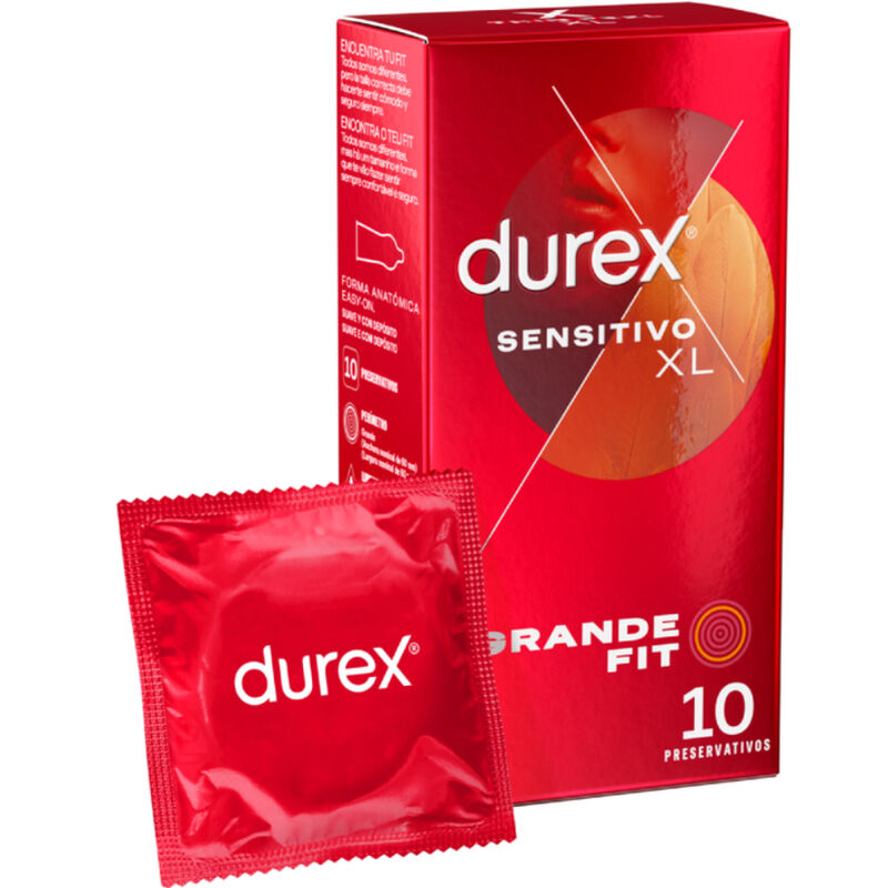 DUREX – PRESERVATIVOS SENSITIVO XL 10 UNIDADES