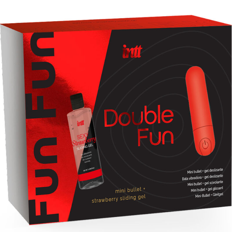 INTT RELEASES – DOUBLE FUN KIT CON BALA VIBRADORA Y GEL DE MASAJE FRESA