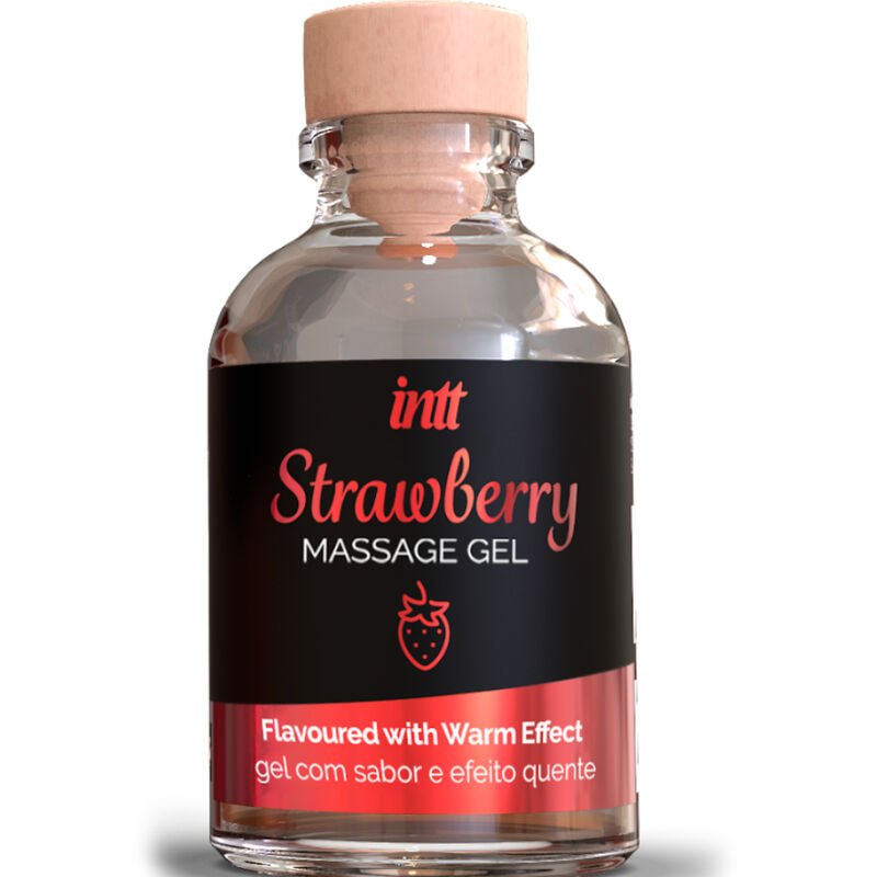 INTT MASSAGE  ORAL SEX – GEL DE MASAJE SABOR A FRESA EFECTO CALOR