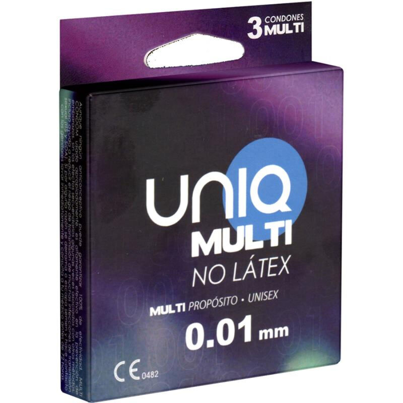 UNIQ – MULTI PRESERVATIVOS SIN LATEX 3 UNIDADES