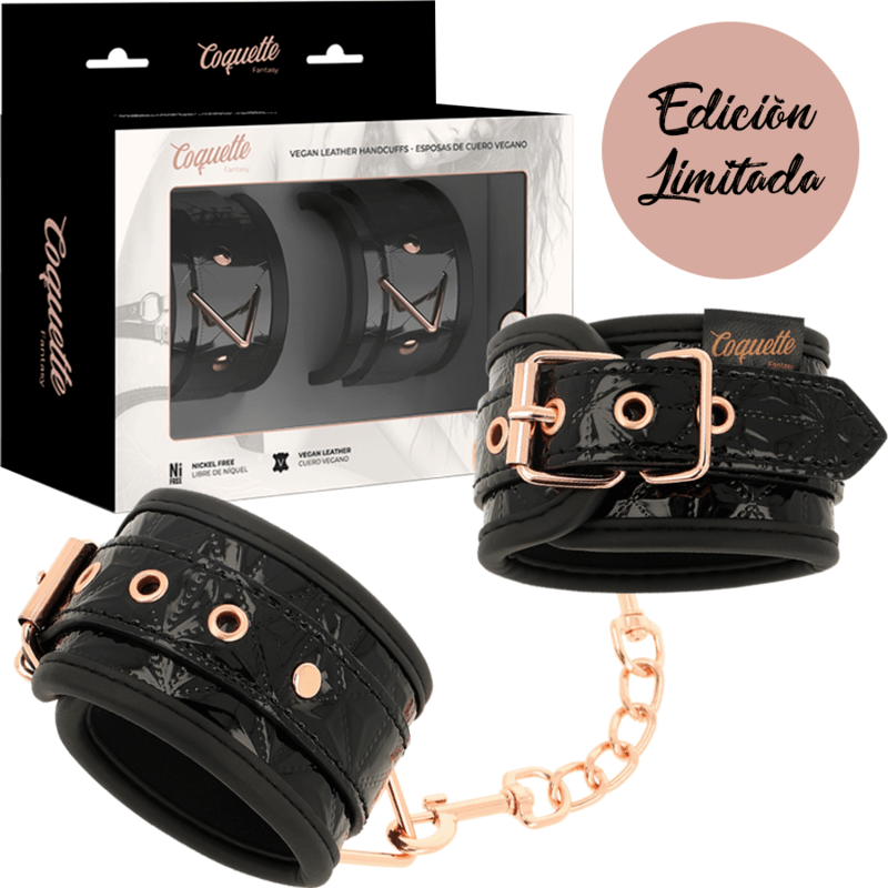 COQUETTE CHIC DESIRE – BLACK EDITION ESPOSAS PARA MANOS CON FORRO DE NEOPRENO