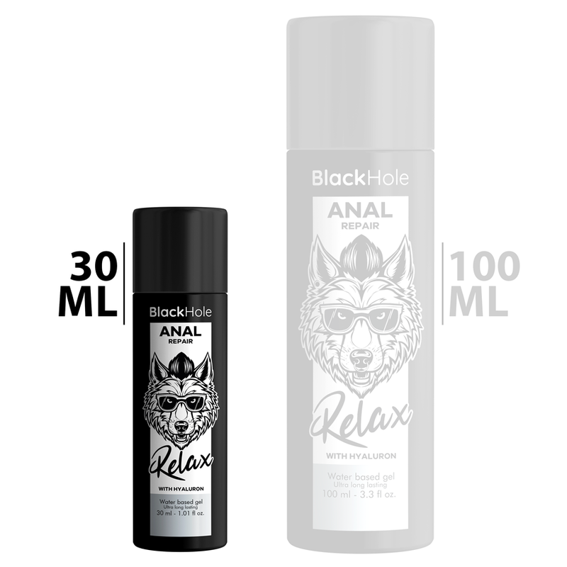 BLACK HOLE – ANAL REPAIR BASE AGUA RELAX CON HYALURON 30 ML