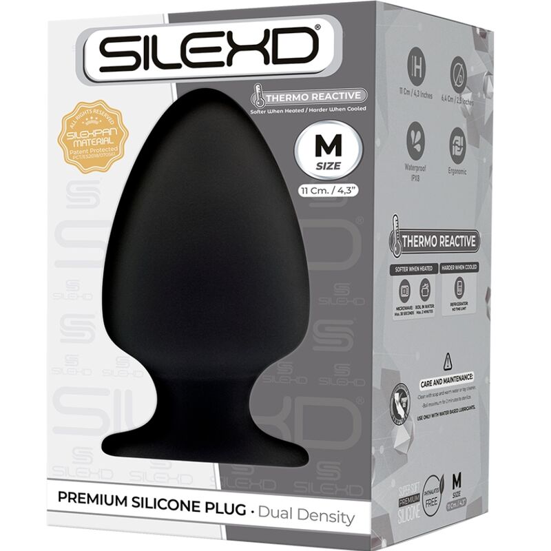 SILEXD – MODELO 1 PLUG ANAL SILICONA PREMIUM SILEXPAN PREMIUM TERMORREACTIVO TALLA M