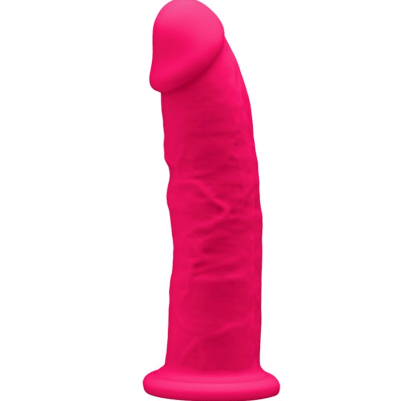 SILEXD – MODELO 2 PENE REALISTICO SILICONA PREMIUM SILEXPAN FUCSIA 15 CM