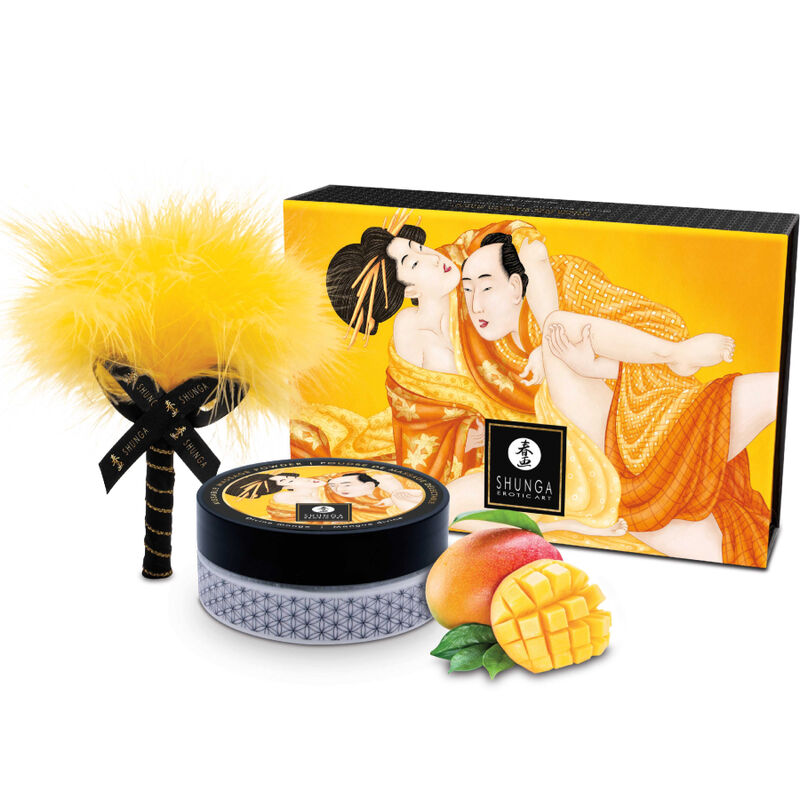 SHUNGA – KIT POLVOS DE MASAJE COMESTIBLE MANGO