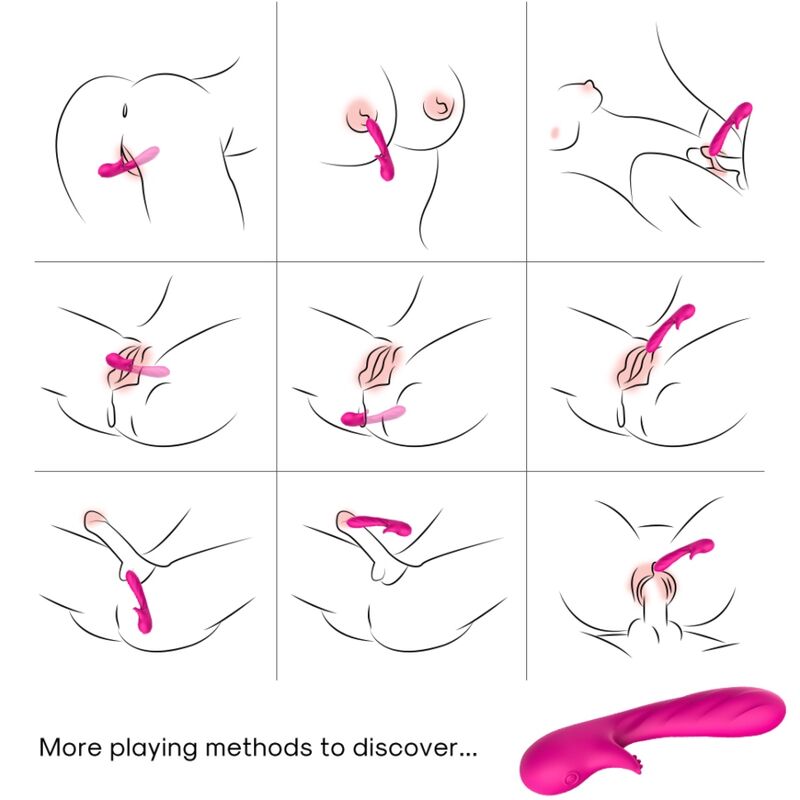 ARMONY – ROMANCE VIBRADOR CON ESTIMULADOR FUCSIA