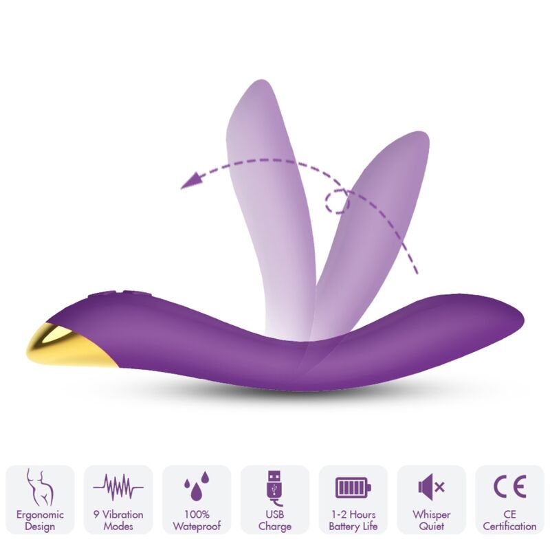 ARMONY – FLAMINGO VIBRADOR MULTIPOSICION VIOLETA