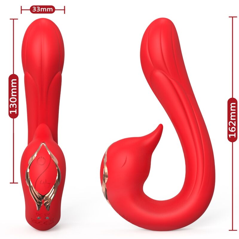 ARMONY – DELFIN VIBRADOR MULTIPOSICION  EFECTO CALOR ROJO