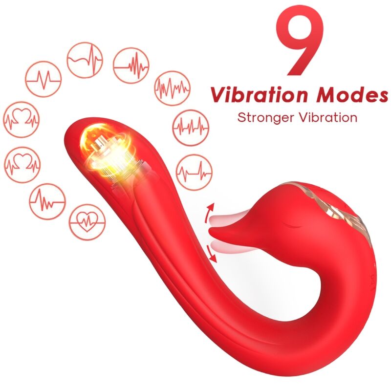 ARMONY – DELFIN VIBRADOR MULTIPOSICION  EFECTO CALOR ROJO