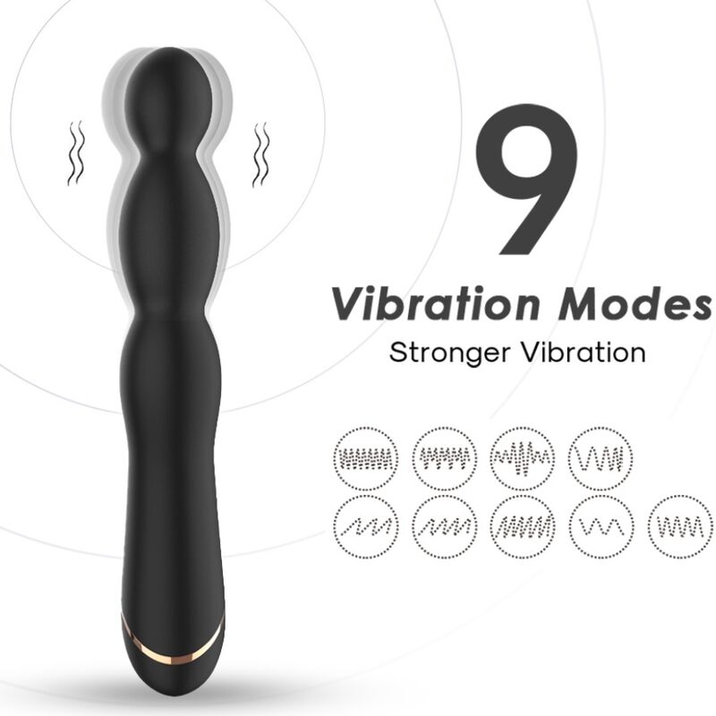 ARMONY – BAMBU VIBRADOR AJUSTABLE NEGRO