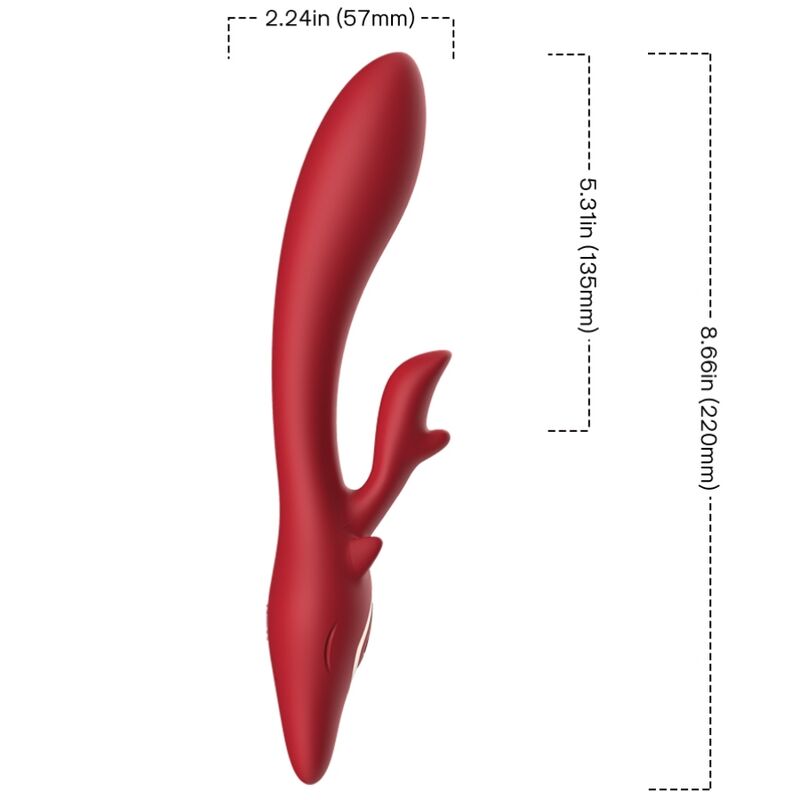 ARMONY – ELK VIBRADOR RABBIT CURVO RED