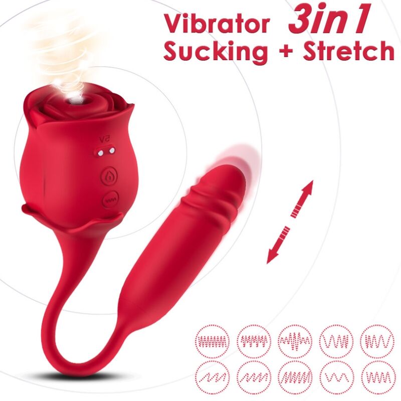 ARMONY – ROSEKNIGTH SUCCIONADOR CLITORIS  VIBRADOR ROJO