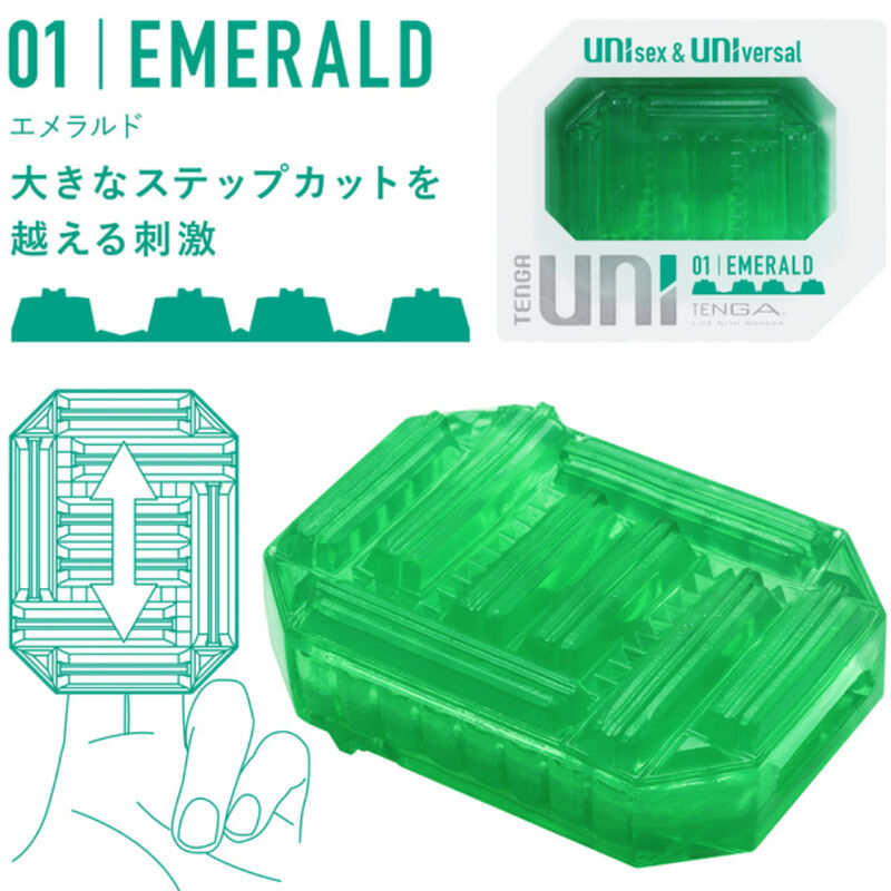 TENGA – UNI EMERALD MASTURBADOR DEDAL