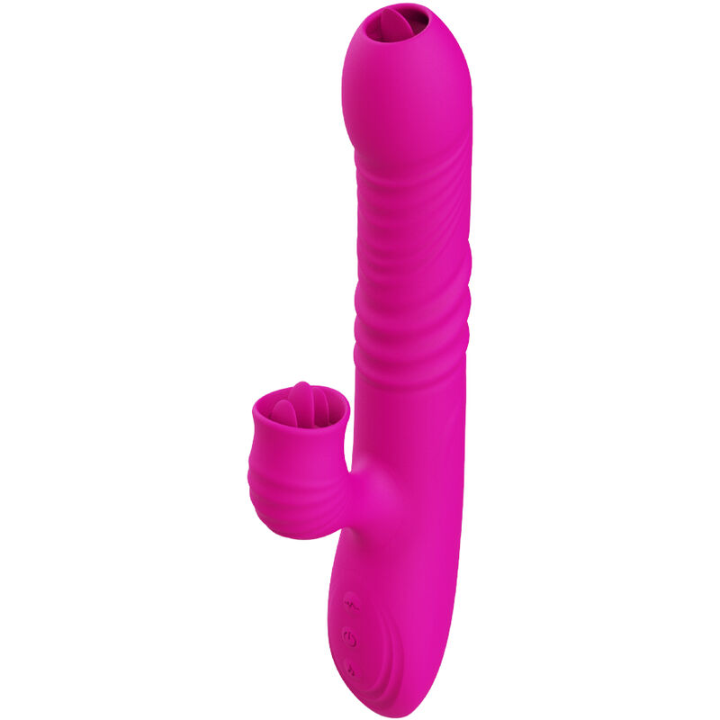 ARMONY – FANNY VIBRADOR MULTIFUNCION DOBLE LENGUA EFECTO CALOR FUCSIA