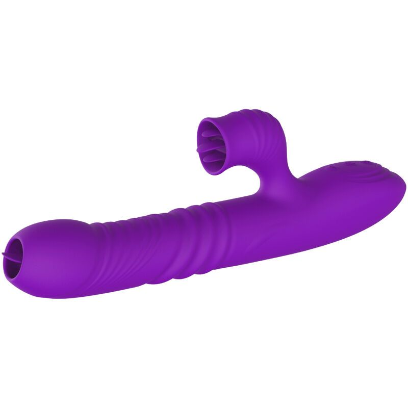 ARMONY – FULLY GSPOT VIBRADOR RABBIT CON LENGUA ESTIMULADORA EFECTO CALOR VIOLETA