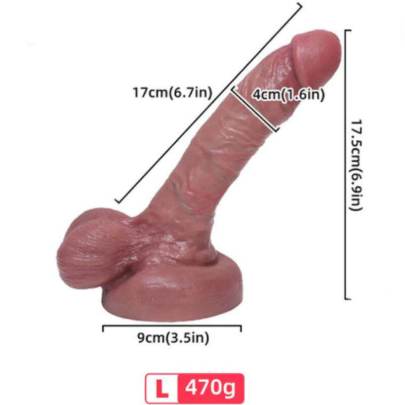 ARMONY – DILDO REALISTICO SILICONA LIQUIDA 17 CM