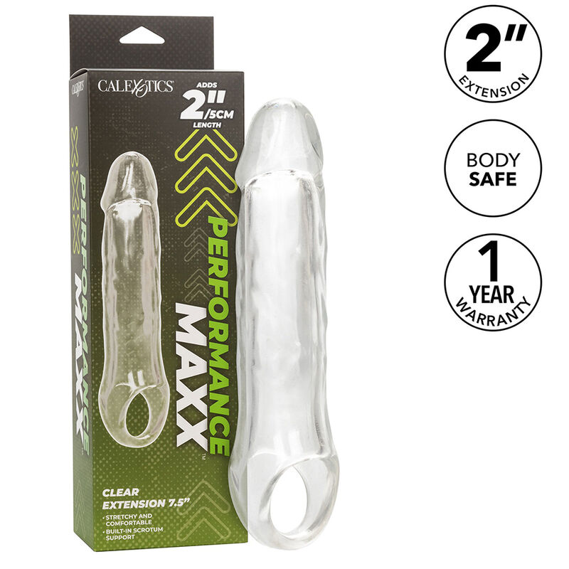 CALEXOTICS – PERFORMANCE MAXX EXTENSIÓN CLARA 7,5 TRANSPARENTE