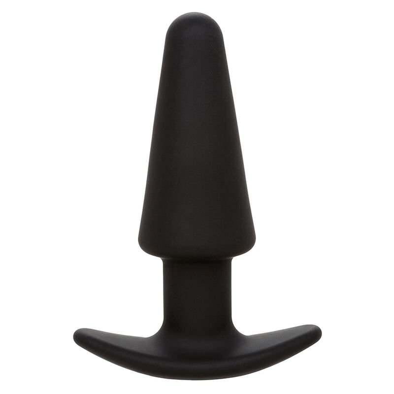 CALEXOTICS – ROCK BOTTOM PLUG ANAL CÓNICO 10 VIBRACIONES SILICONA NEGRO