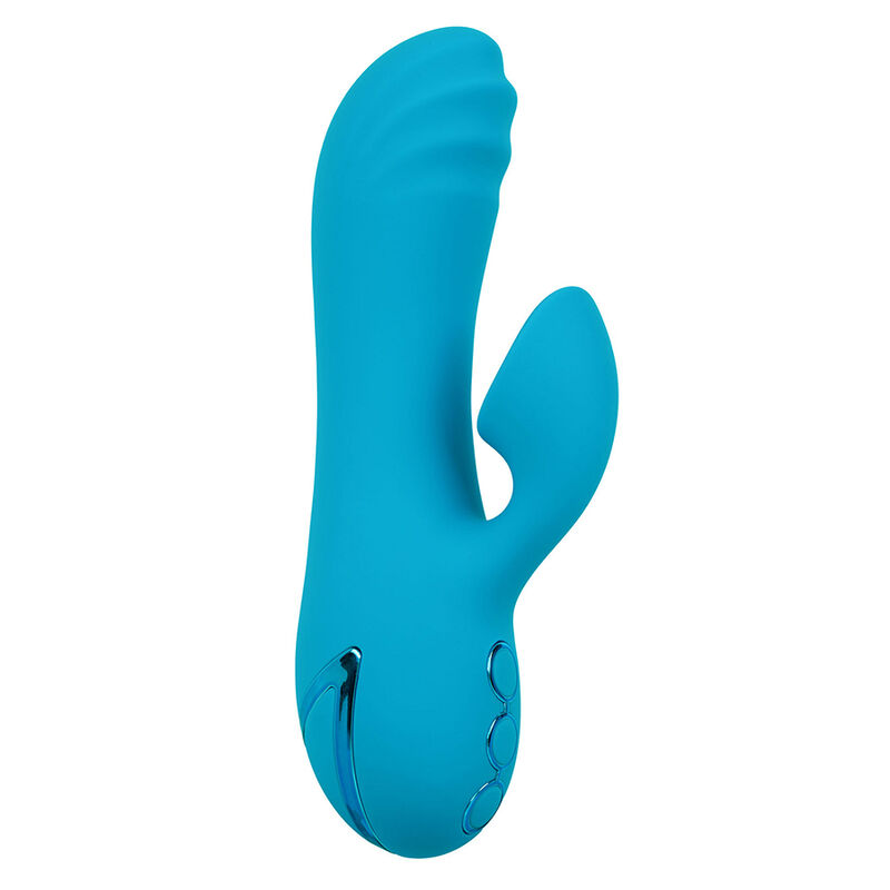 CALEXOTICS – SUNSET BEACH SEDUCER VIBRADOR Y ESTIMULADOR 10 FUNCIONES AZUL