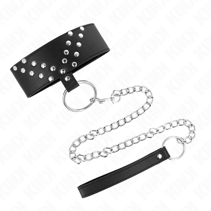 KINK – COLLAR CON CORREA 65 CM CON REMACHE EN V AJUSTABLE 36-43 CM X 5 CM