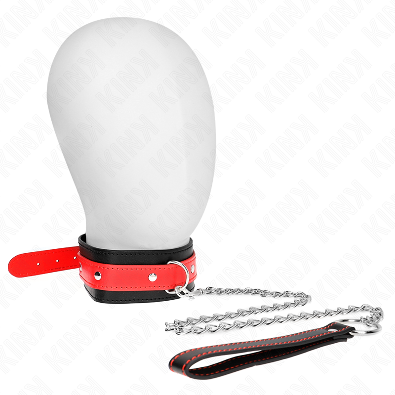 KINK – COLLAR CON CORREA 65 CM ROJO AJUSTABLE 36-43 CM X 5 CM