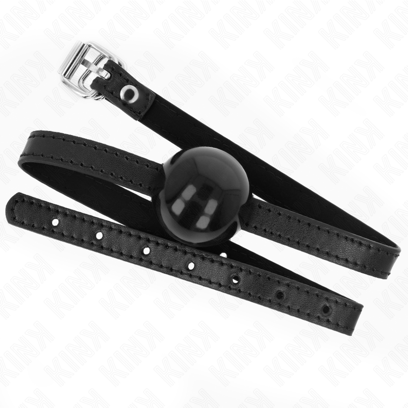 KINK – MORDAZA DE BOLA 4 CM SÓLIDA SIMPLE NEGRO 65 x 1.5 CM