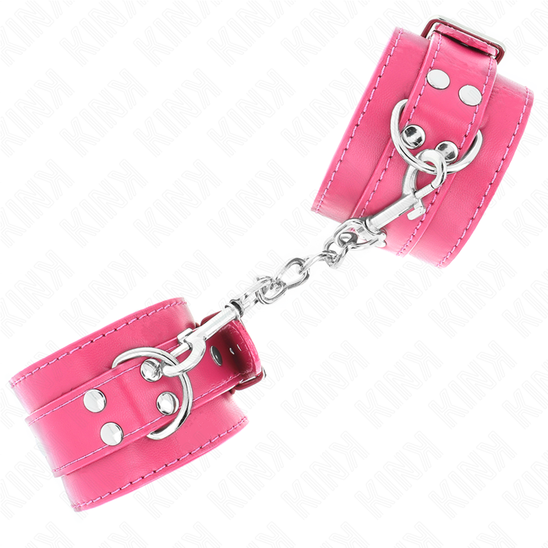 KINK – MUÑEQUERAS FUCSIA CON DETALLES EN FUCSIA AJUSTABLE 20-28 CM X 5.5 CM